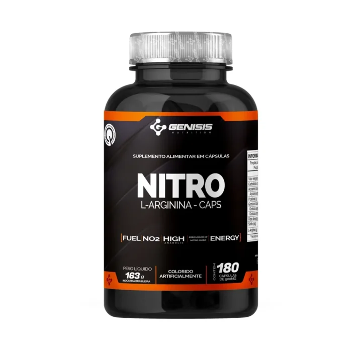NITRO L-ARGININA CÁPS - 180 CÁPSULAS