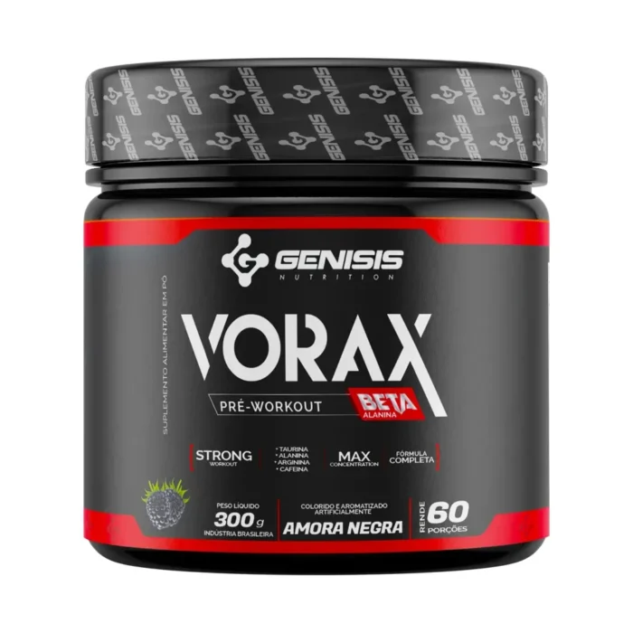 Pré Treino VORAX Beta - 300G - Genisis Nutrition
